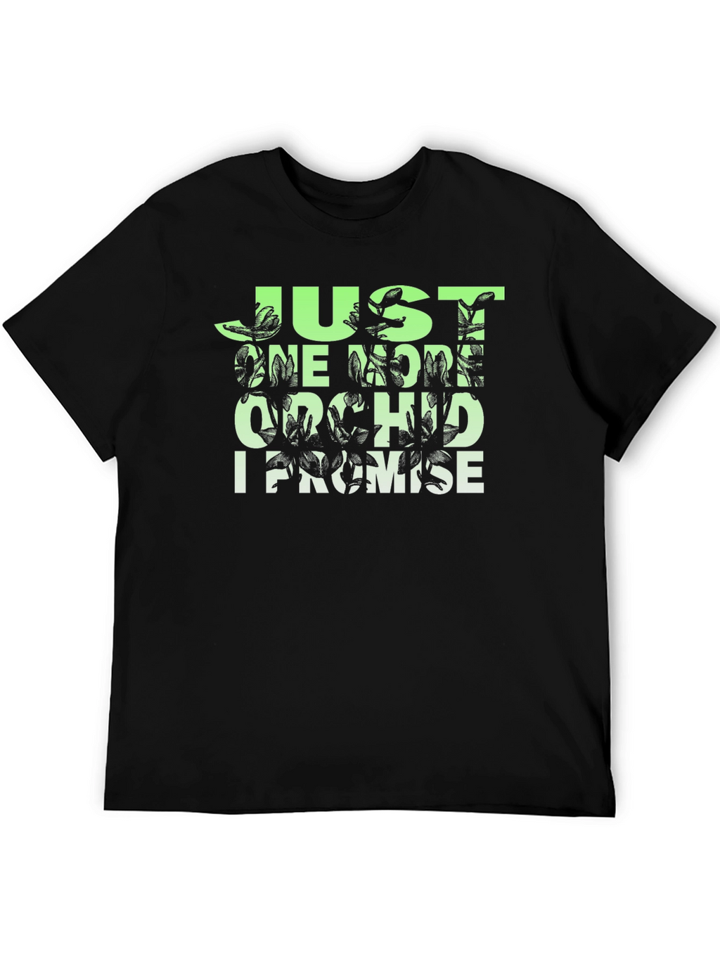 Just One More Orchid T-Shirt - Black