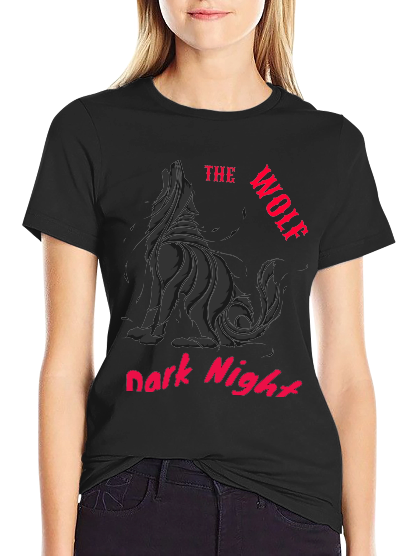 The Wolf Dark Night Graphic T-Shirt