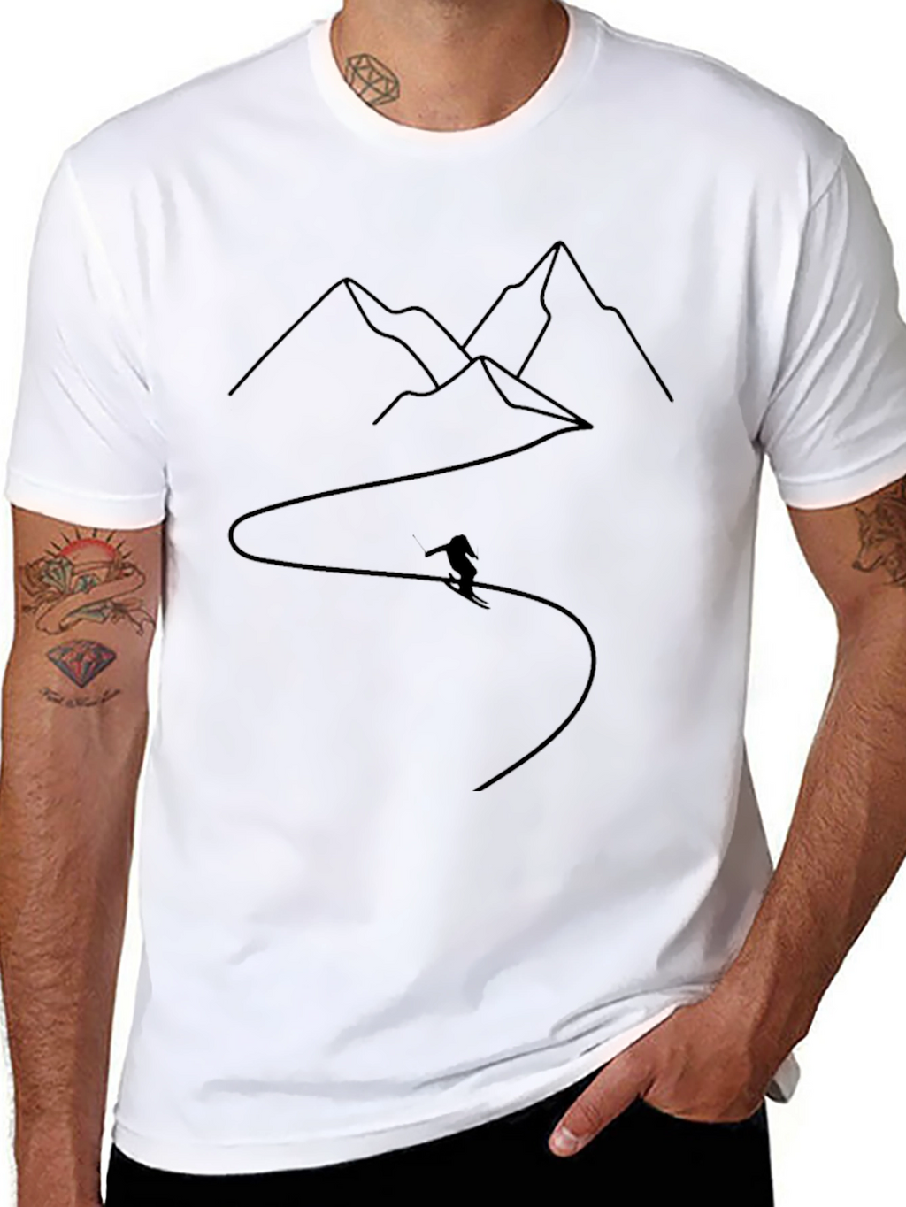 Mountain Skiing T-Shirt