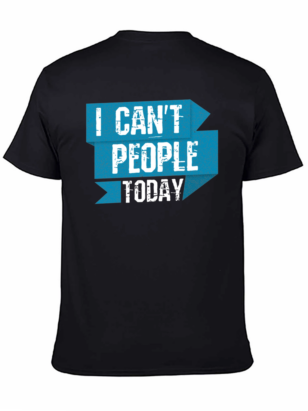 I Cant People Today Graphic Tee - Black