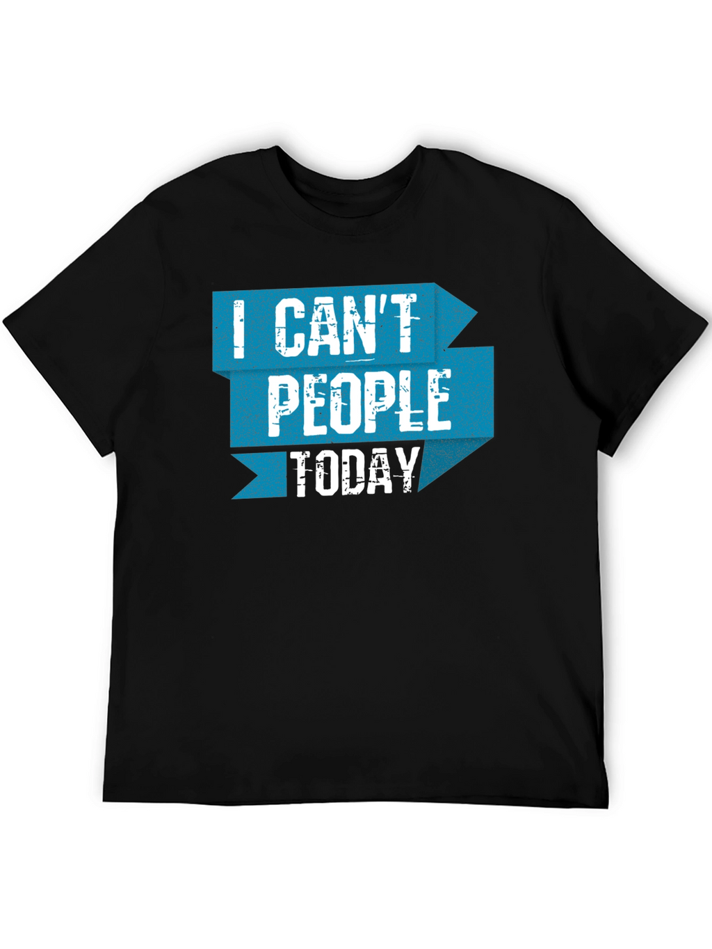 I Cant People Today Graphic Tee - Black