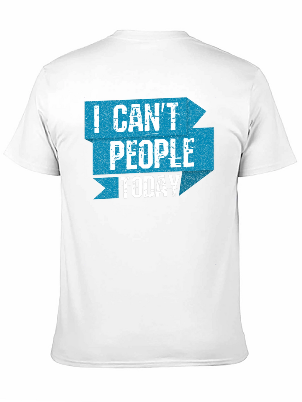 I Cant People Today Graphic Tee - Black