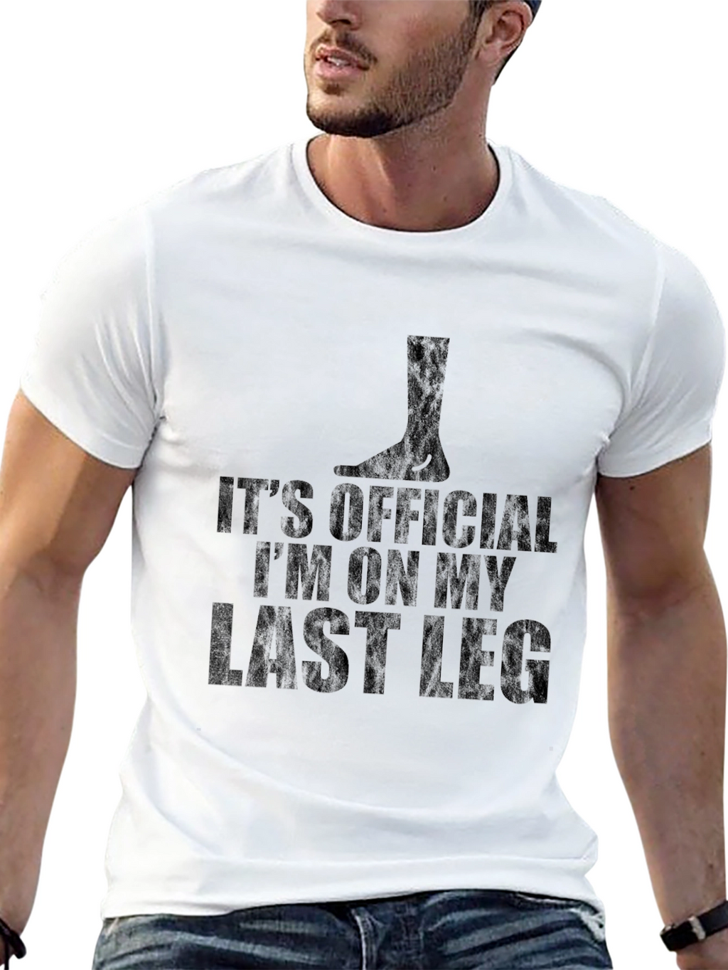 Last Leg T-Shirt - Funny Retirement Tee