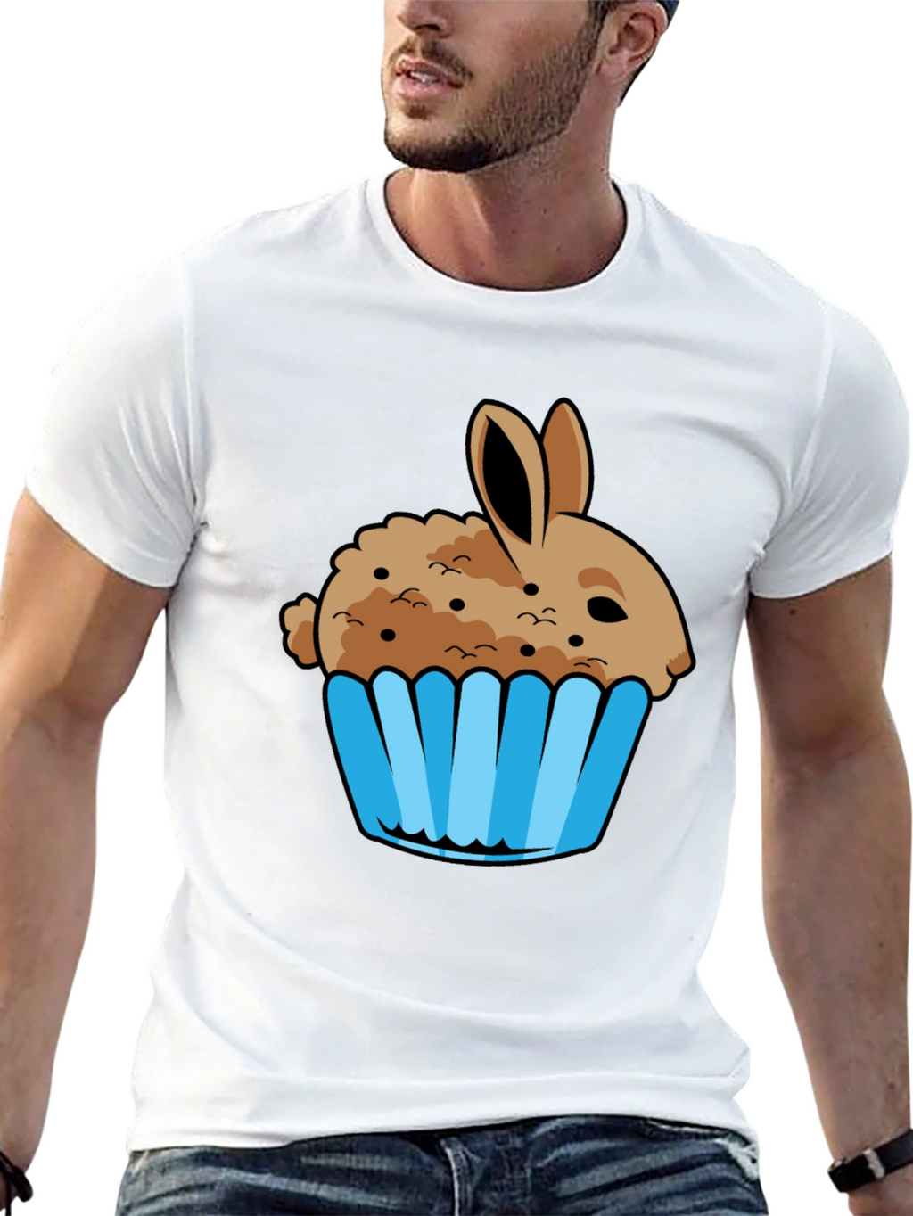 Bunny Cupcake Graphic T-Shirt