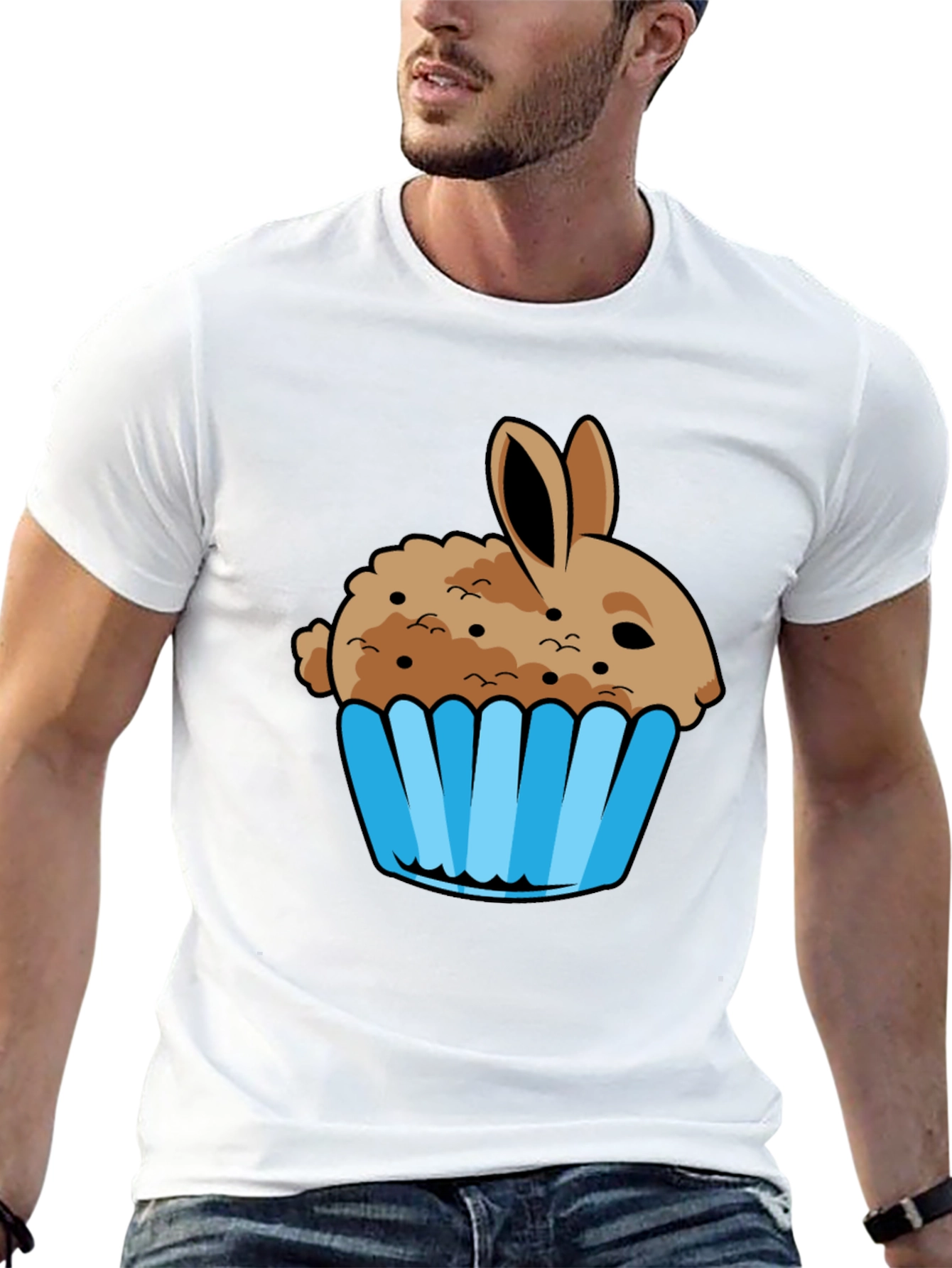 Bunny Cupcake Graphic T-Shirt