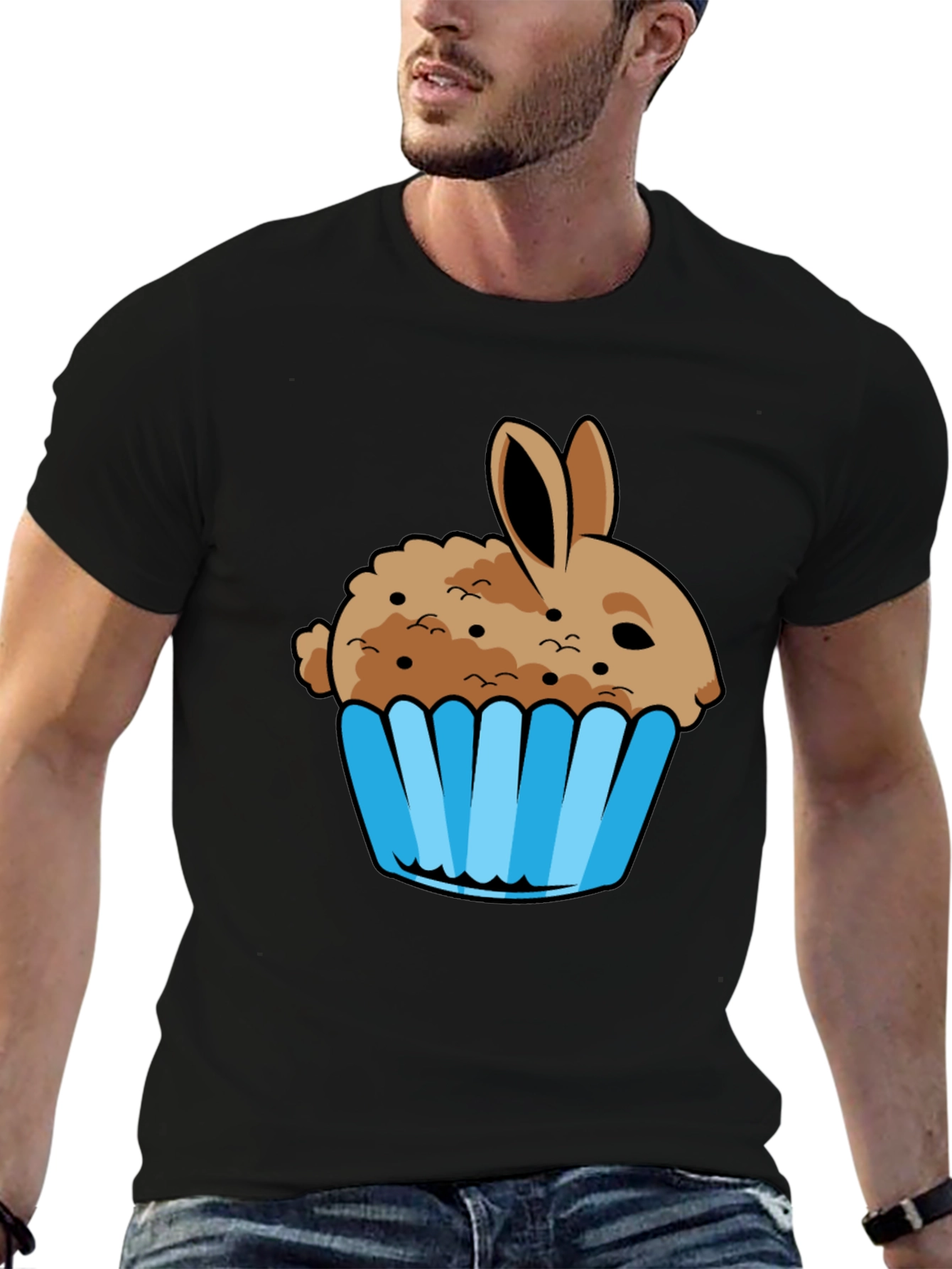 Bunny Cupcake Graphic T-Shirt