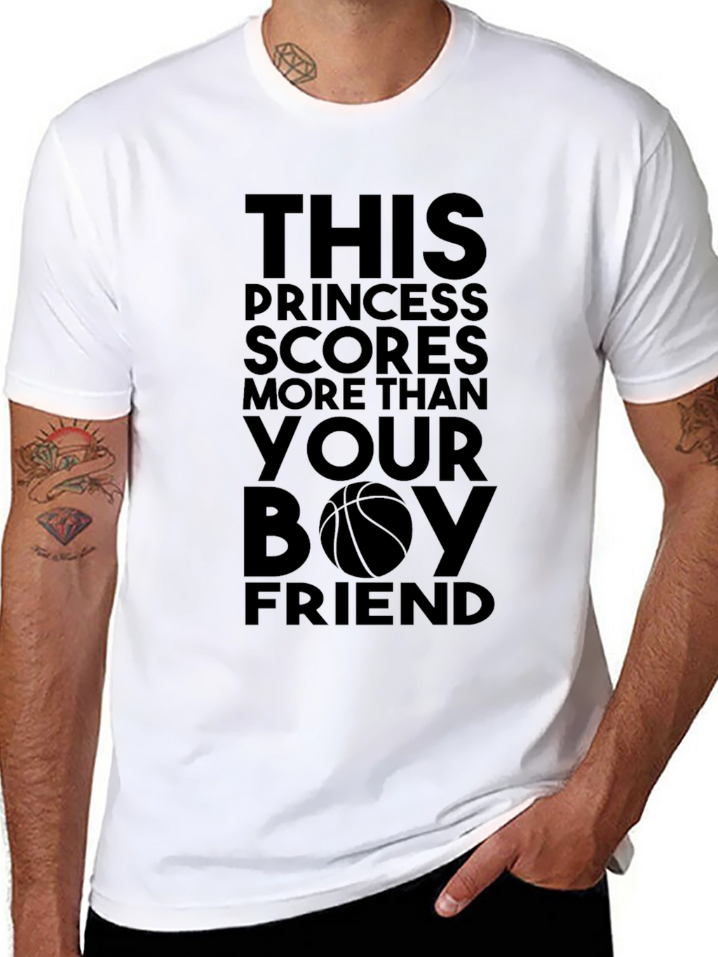 Princess Scores Basketball T-Shirt