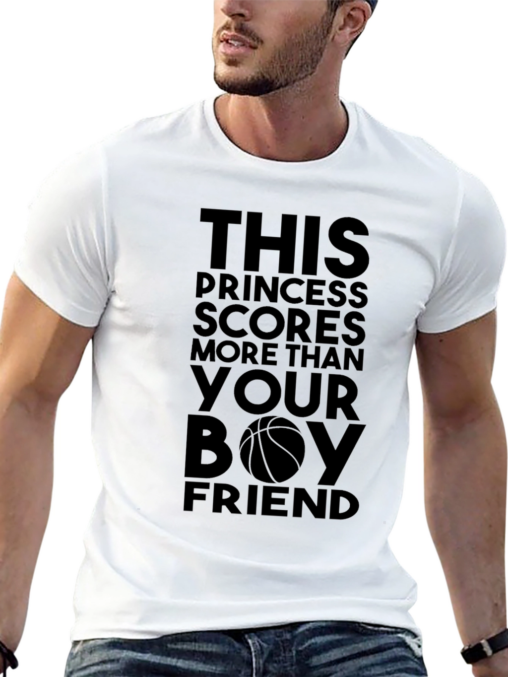 Princess Scores Basketball T-Shirt