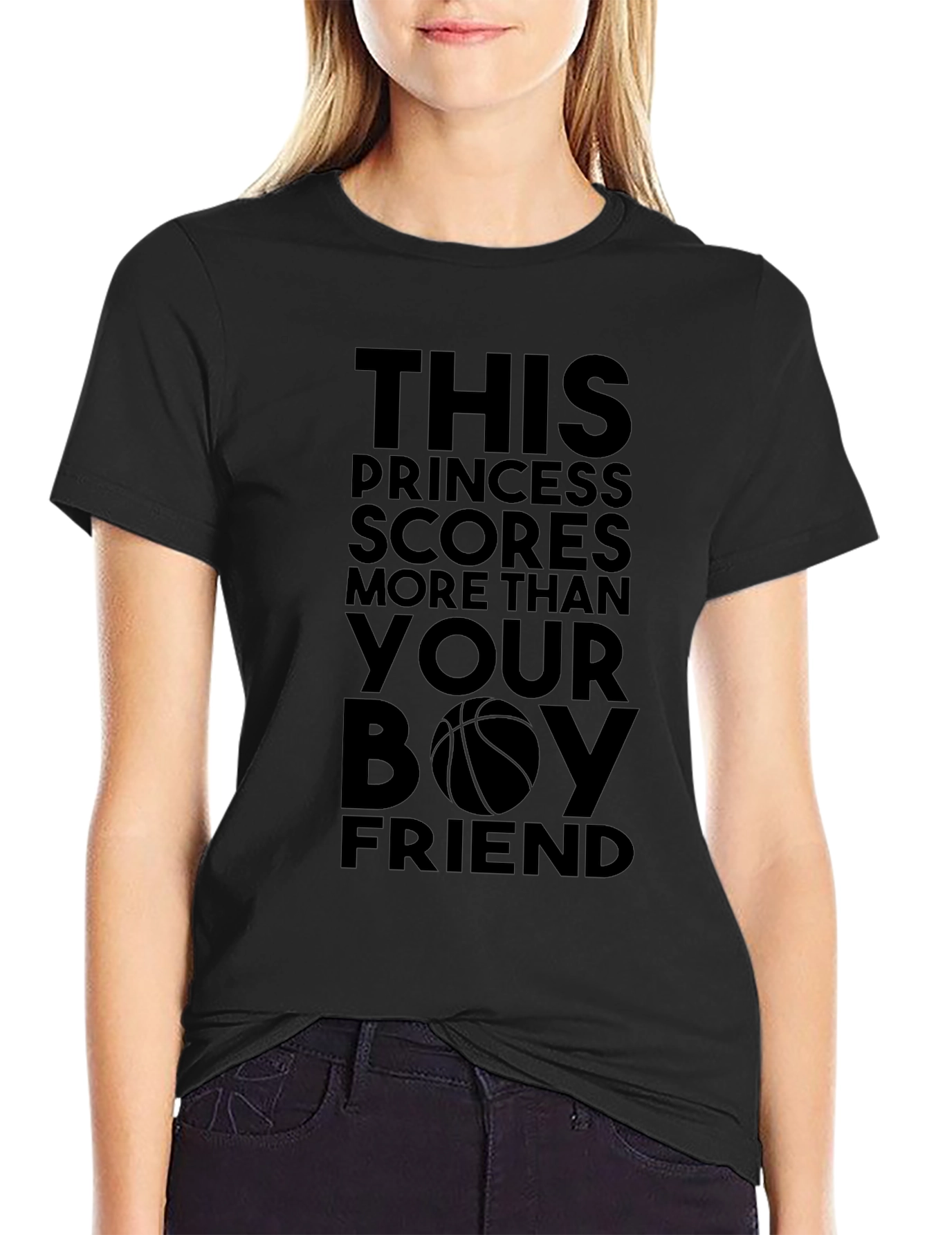 Princess Scores Basketball T-Shirt