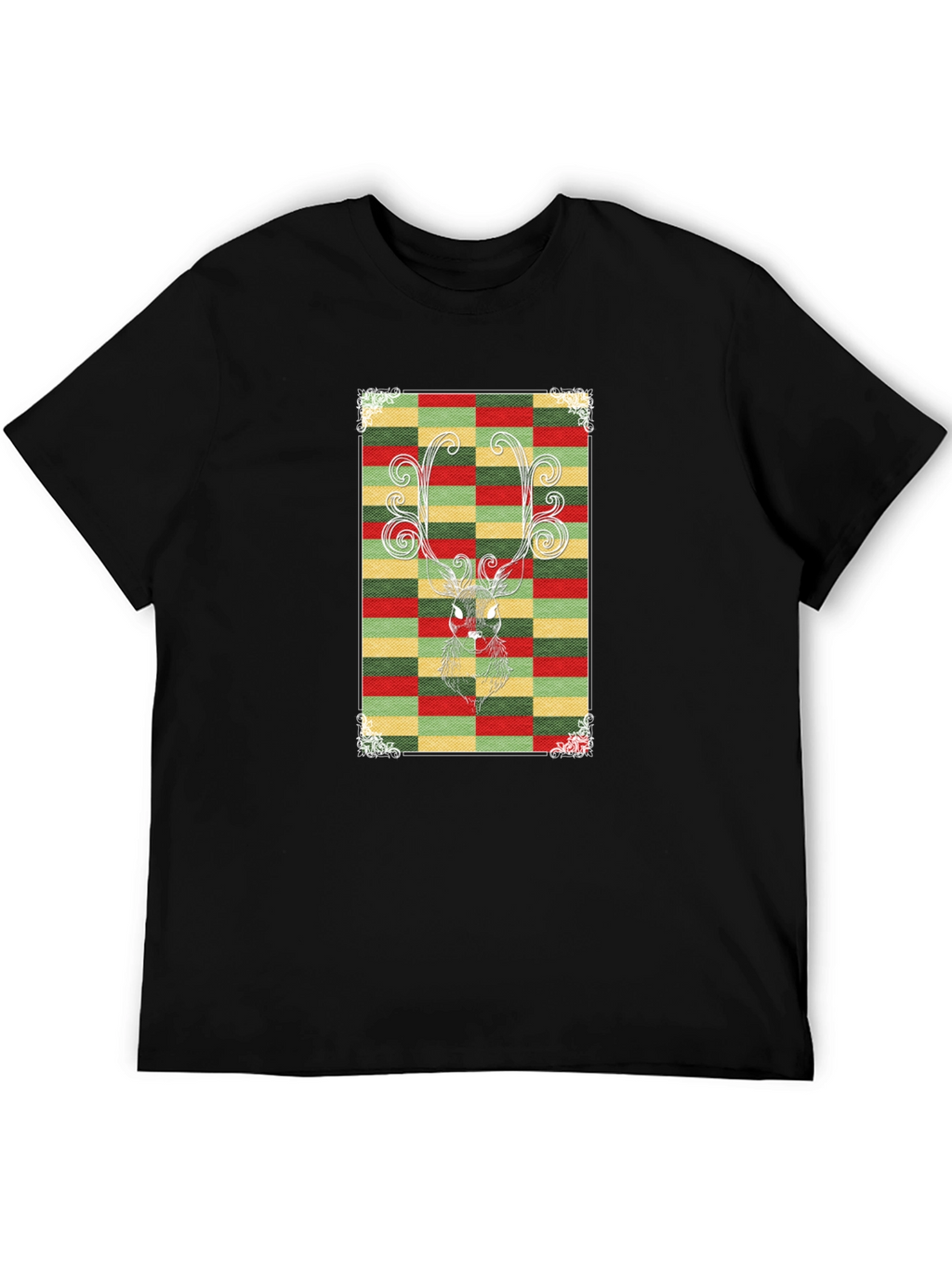 Festive Reindeer Graphic Tee - Holiday Style