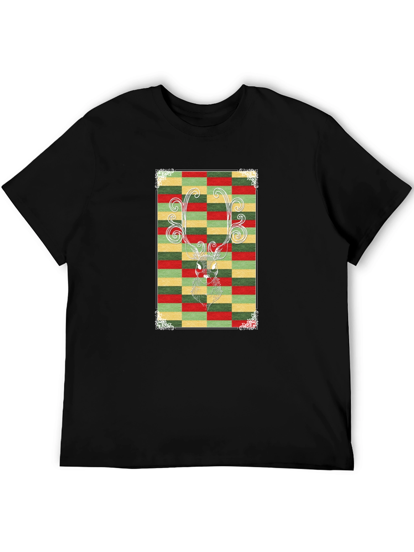 Festive Reindeer Graphic Tee - Holiday Style