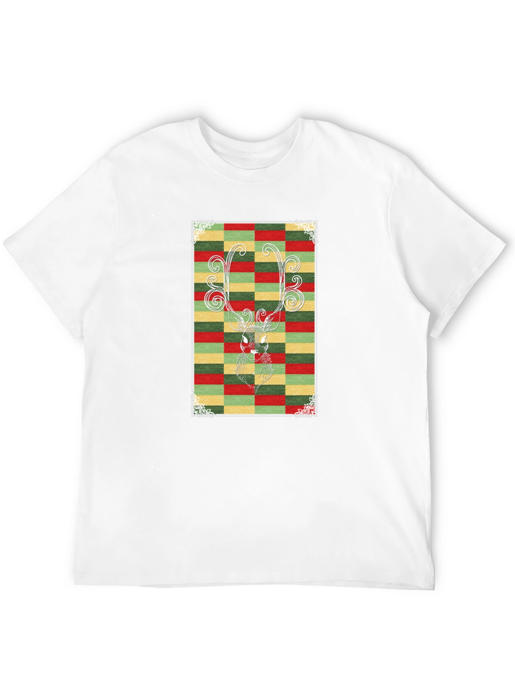 Festive Reindeer Graphic Tee - Holiday Style