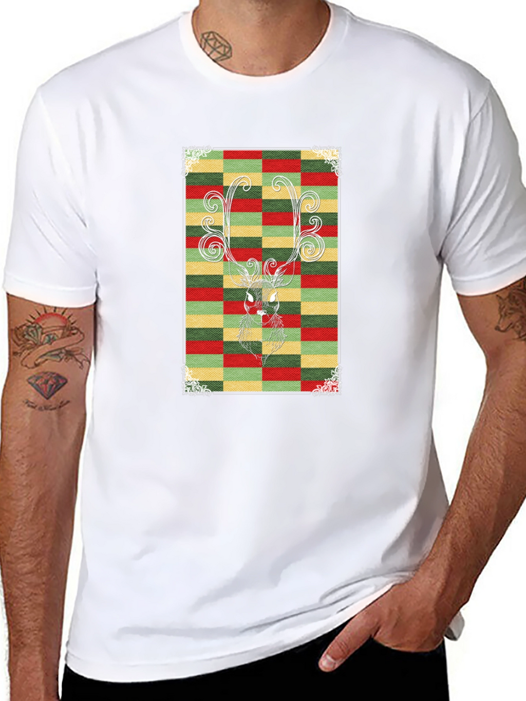 Festive Reindeer Graphic Tee - Holiday Style