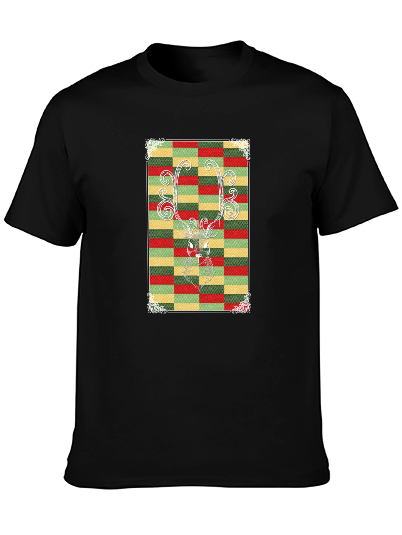 Festive Reindeer Graphic Tee - Holiday Style