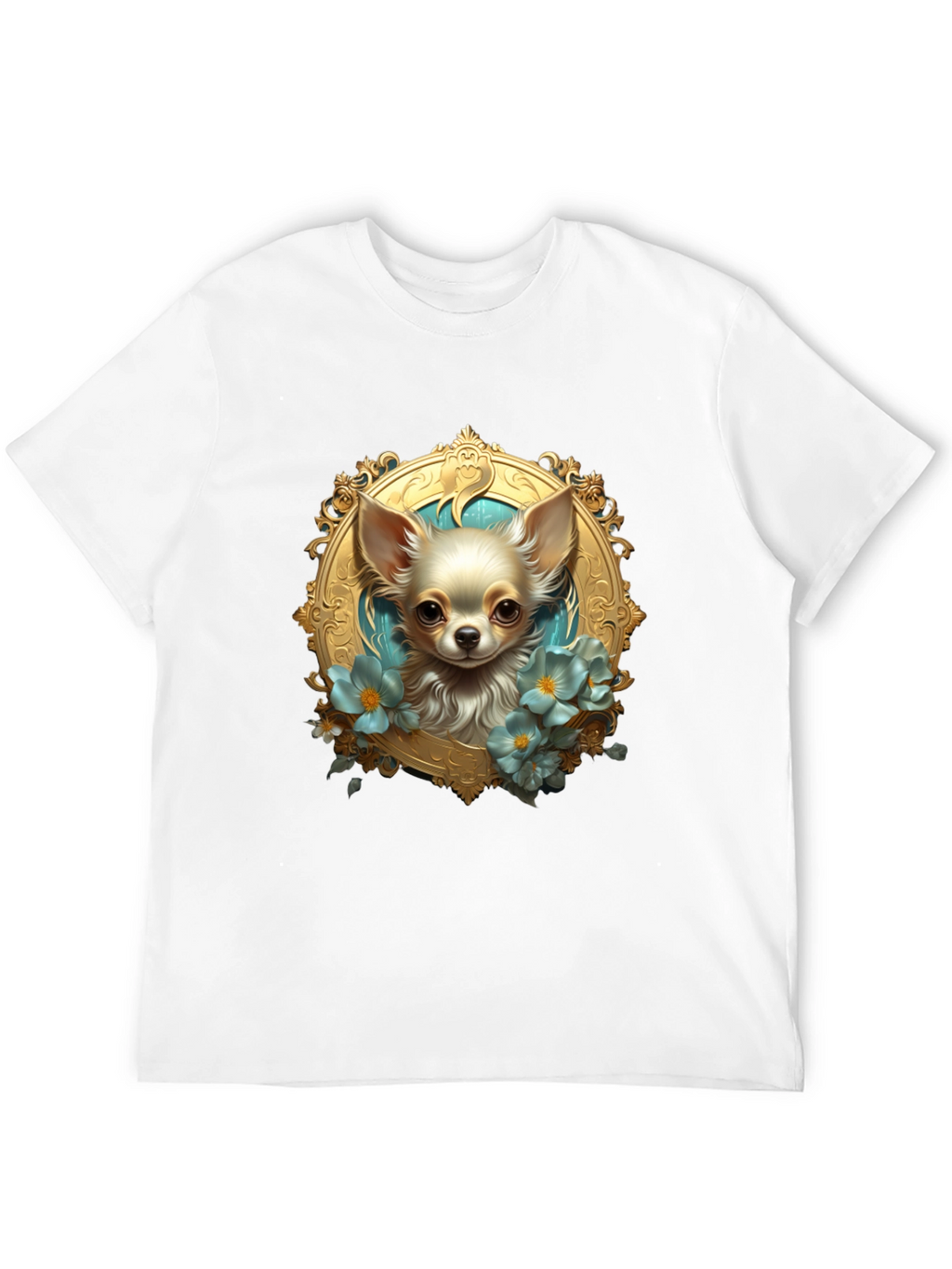 Chihuahua Portrait Black T-Shirt