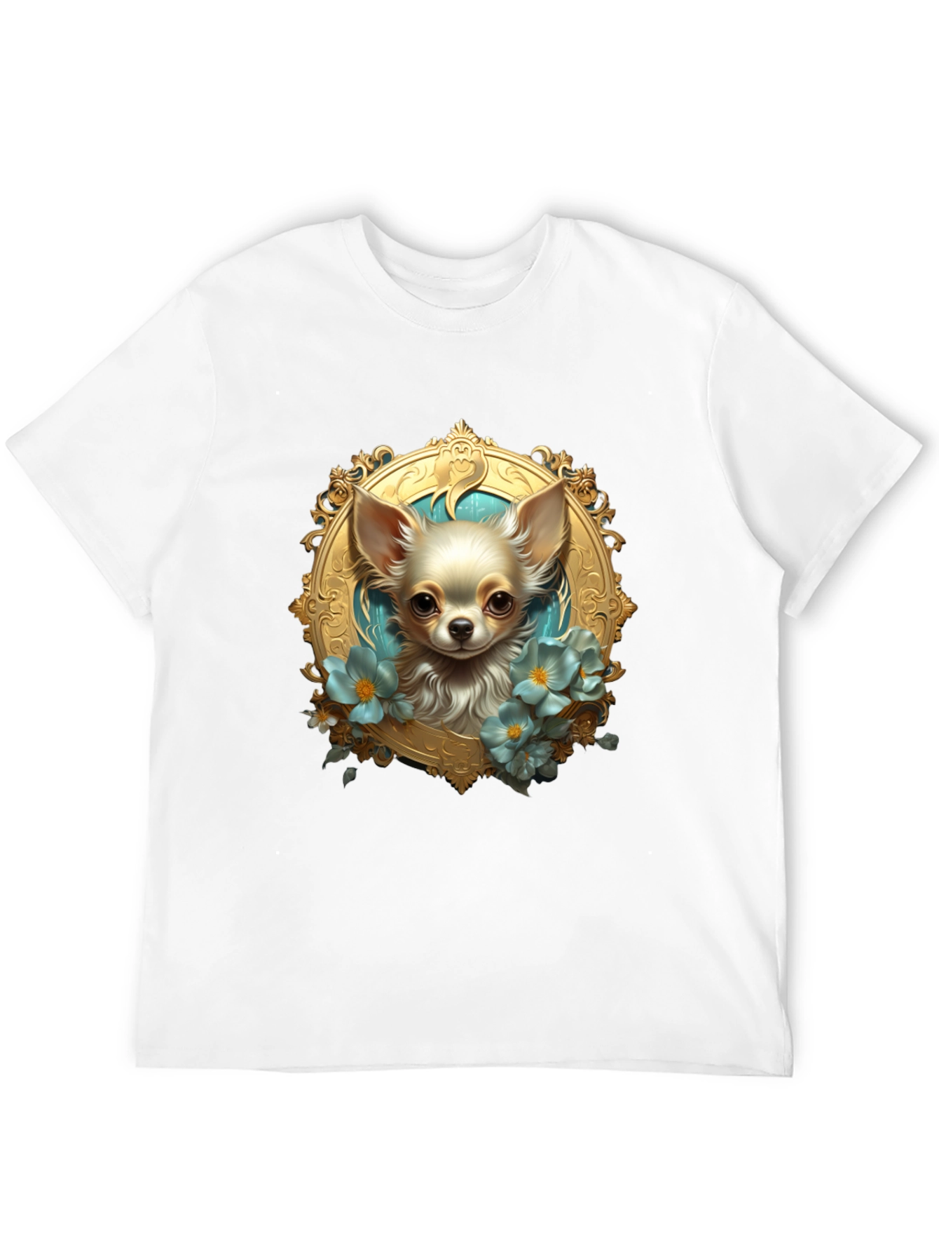 Chihuahua Portrait Black T-Shirt
