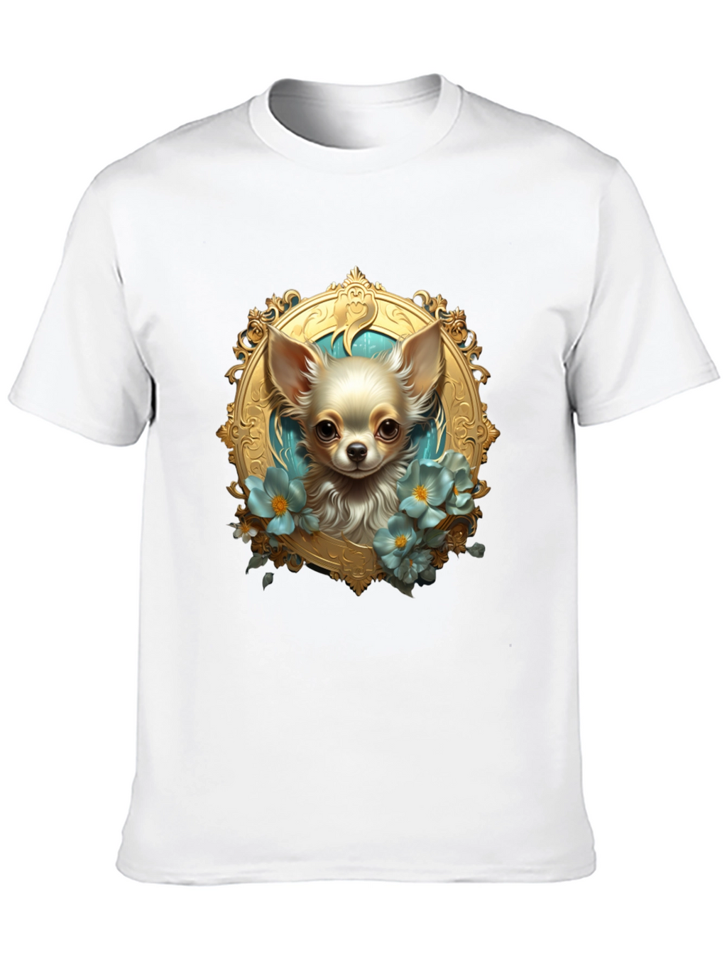 Chihuahua Portrait Black T-Shirt