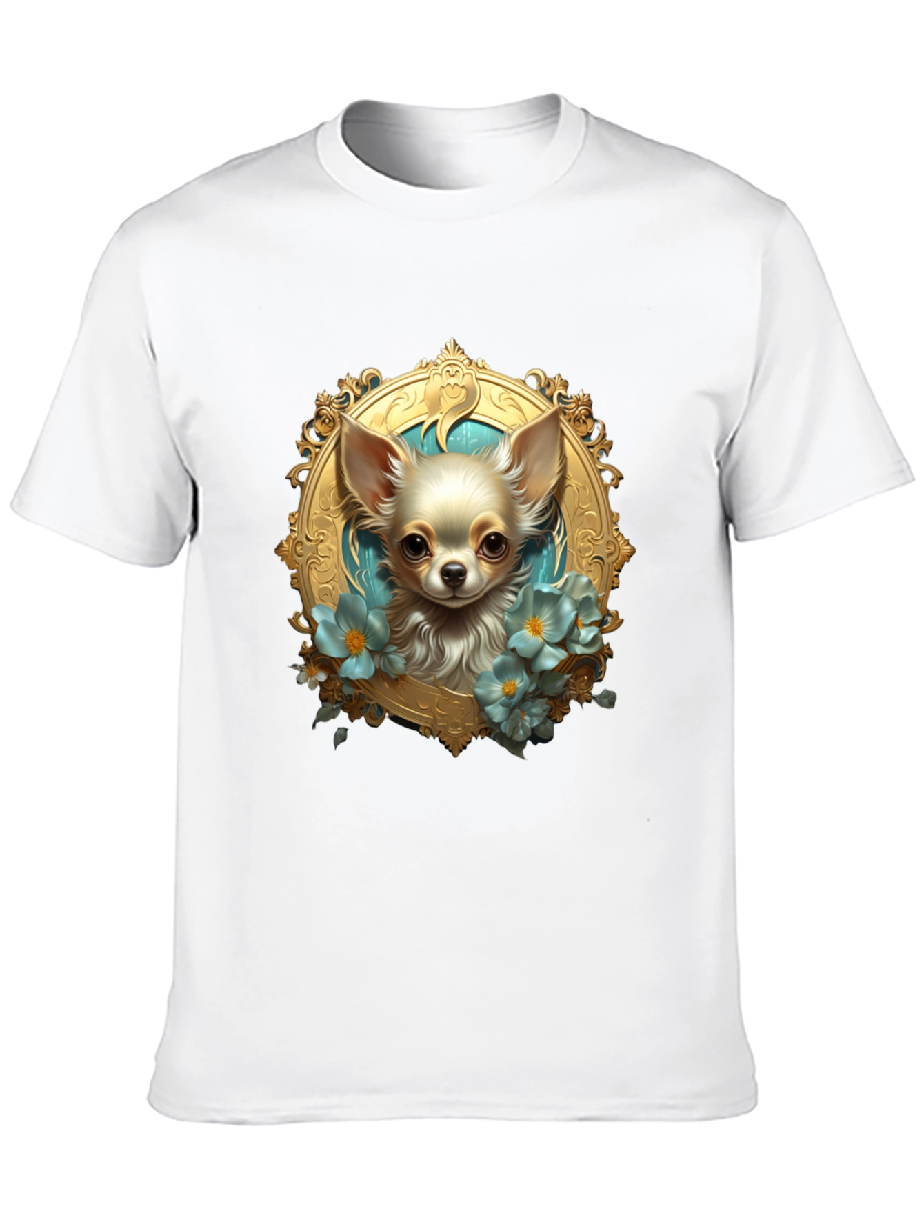 Chihuahua Portrait Black T-Shirt