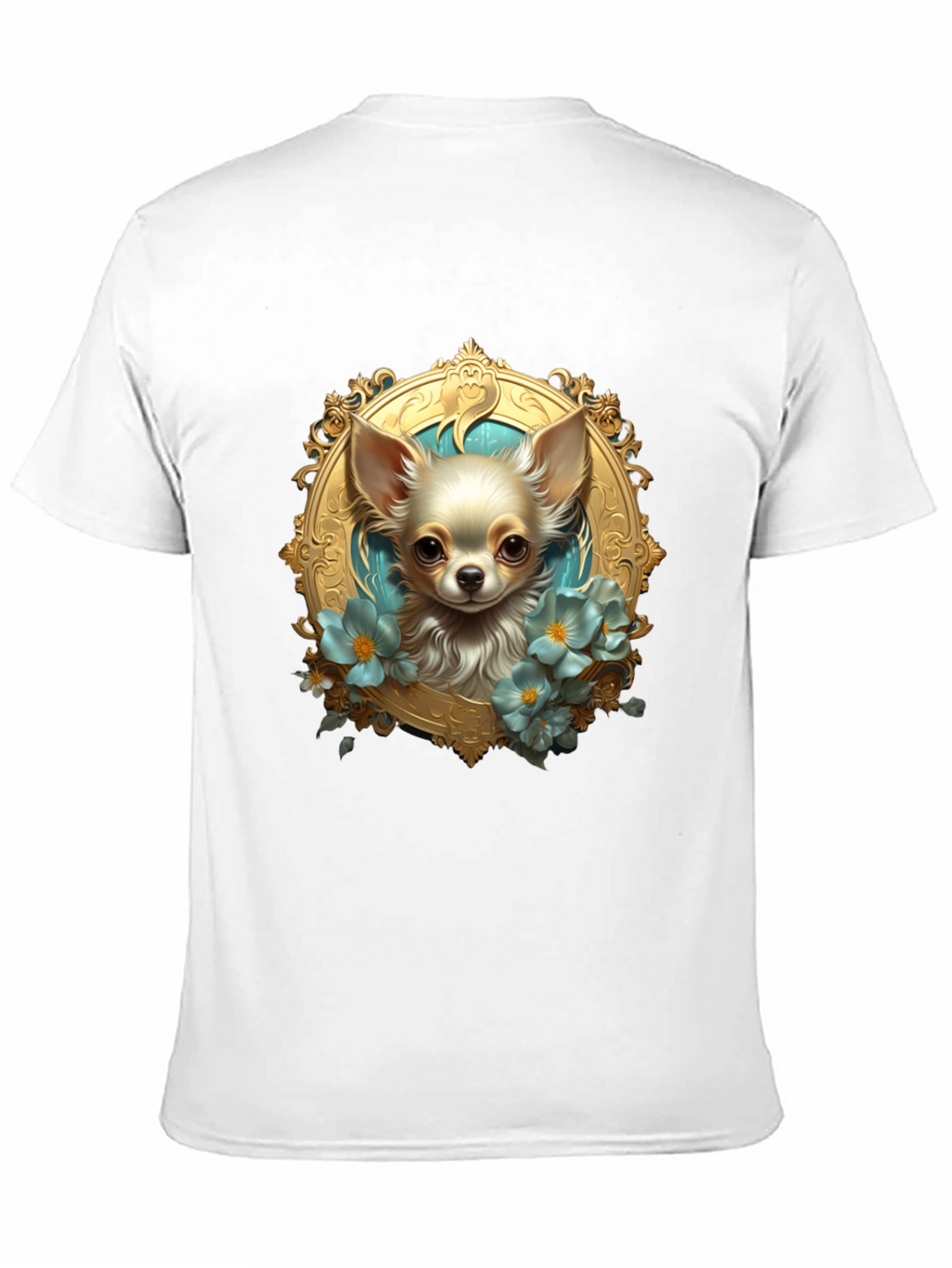 Chihuahua Portrait Black T-Shirt
